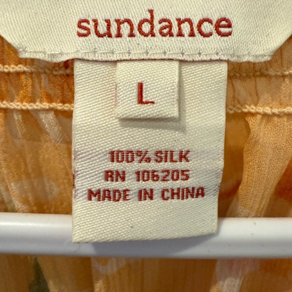 Sundance 100% Silk Floral Blouse RV $125 - Picture 2 of 3